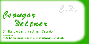 csongor weltner business card